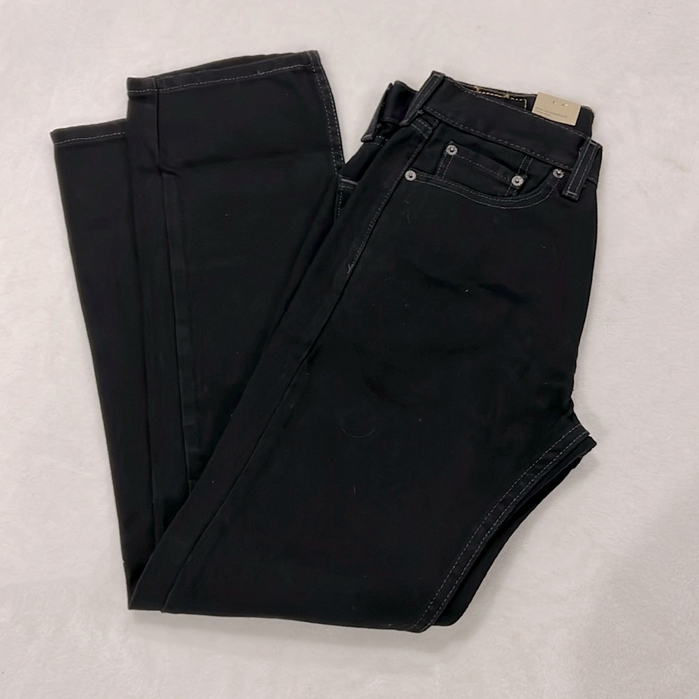 Levi’s men’s 505 straight 29x30 black denim jeans